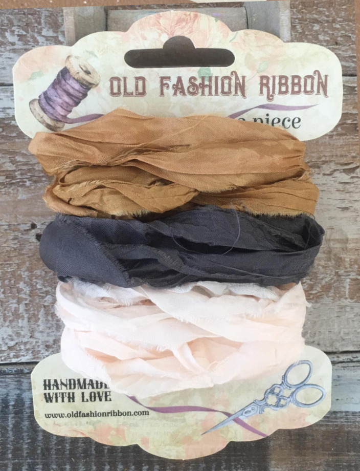 Set 3 nastri raso Old Fashion Ribbons - #M24