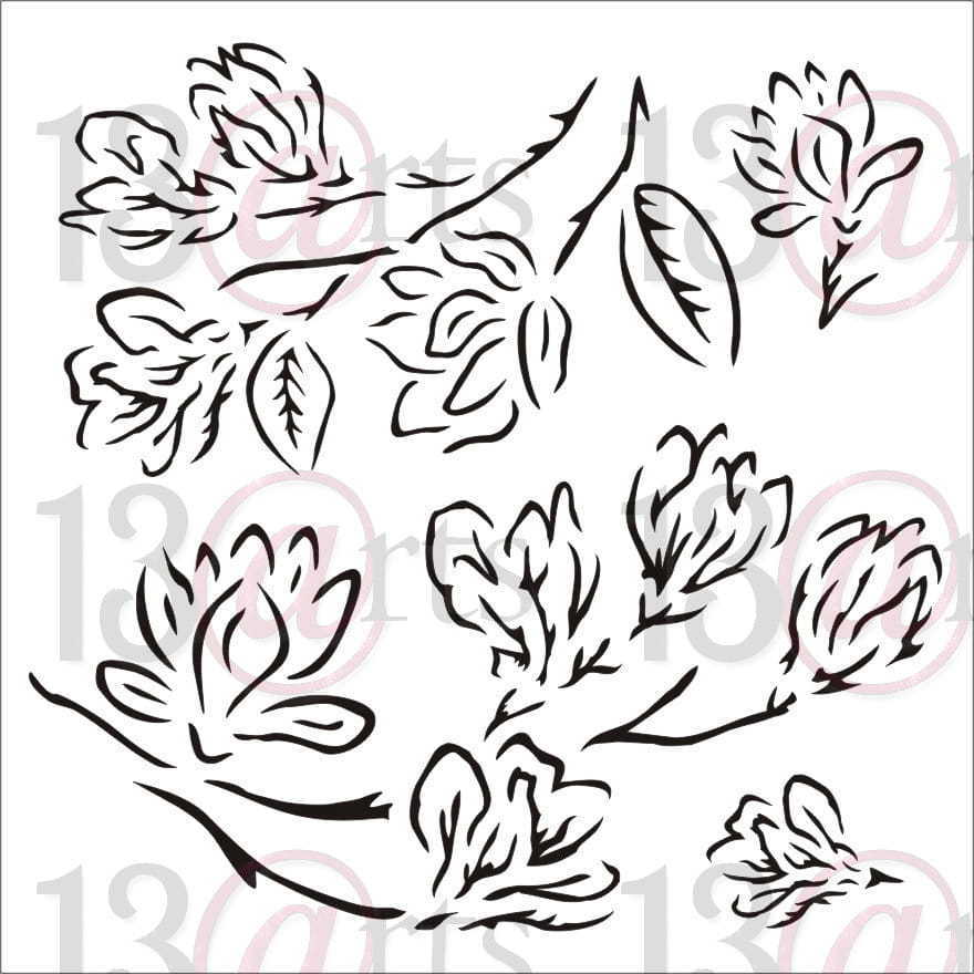 Stencil "Magnolia Tree" - 13arts