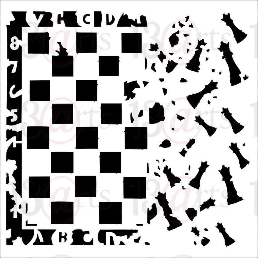Stencil "Chessboard" - 13arts