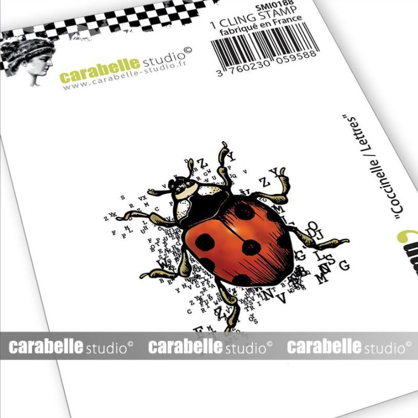 Cling Stamp Small : Coccinelle / Lettres - Carabelle Studio