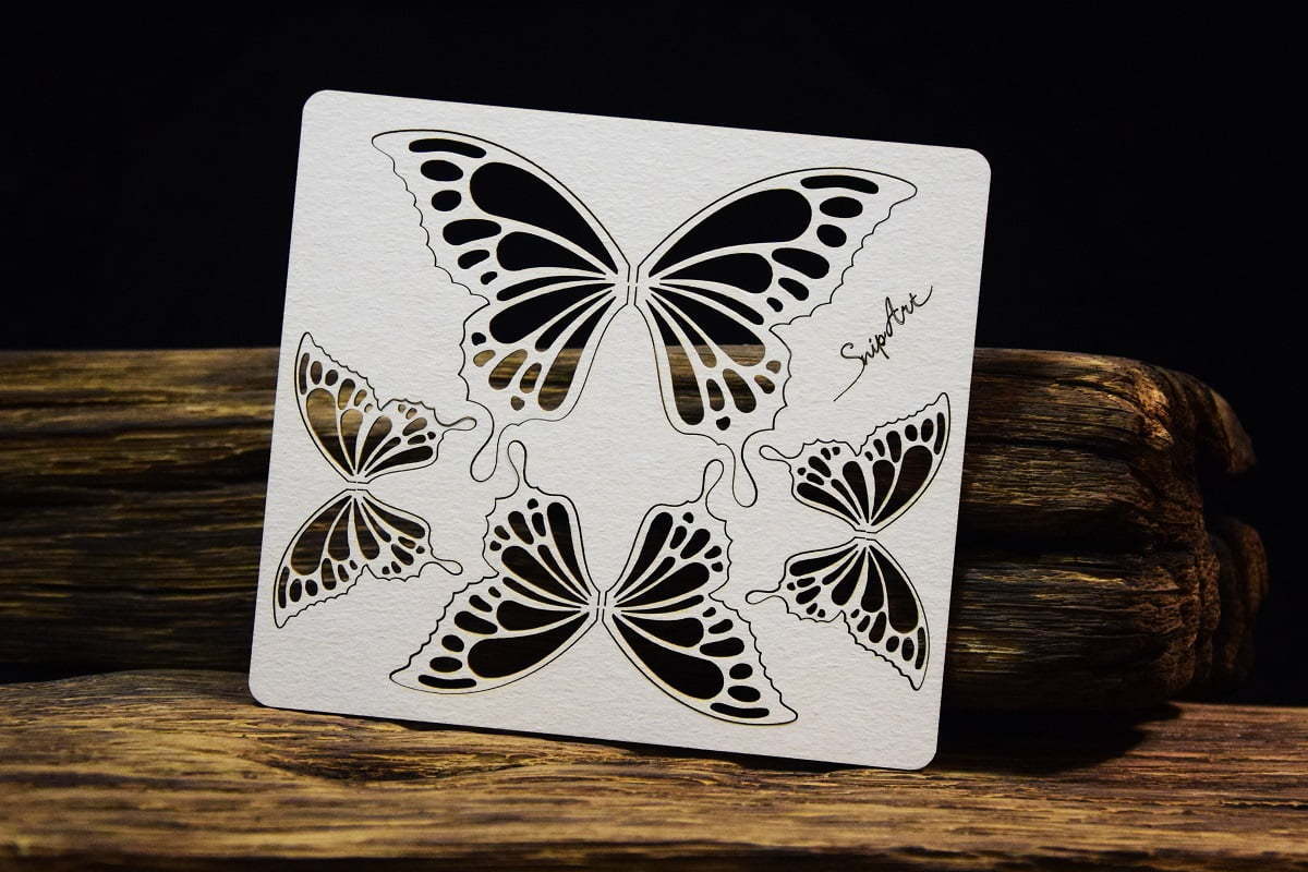 Chipboard - Butterfly wings
