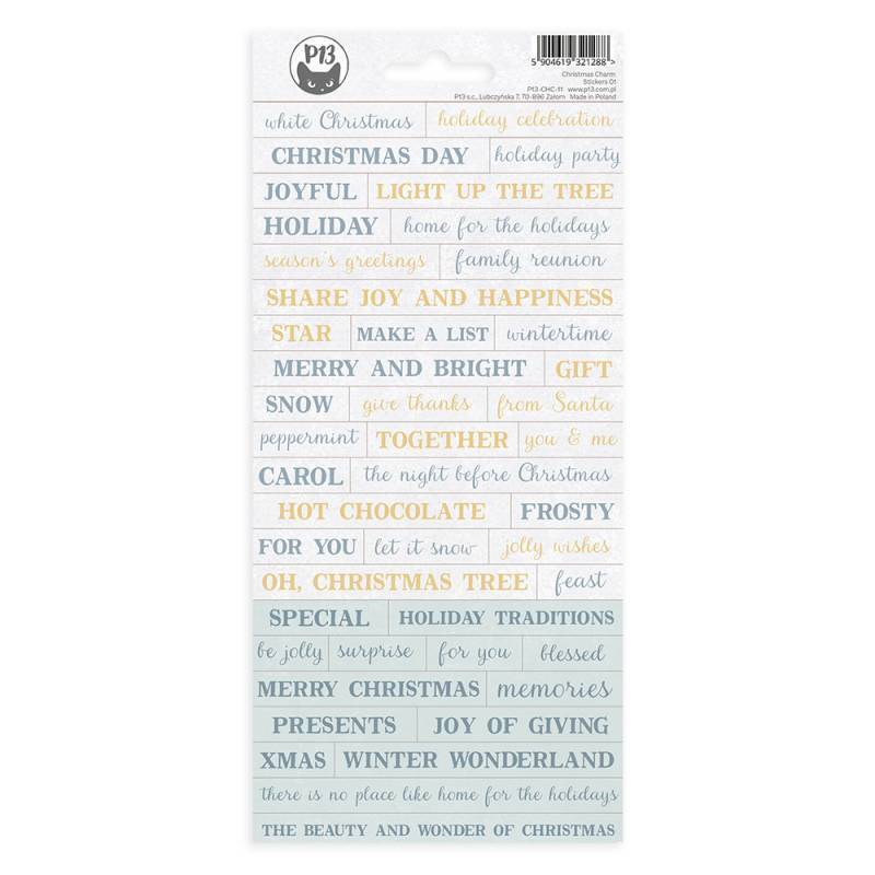 P13 Sticker Sheet 1 - Christmas Charms
