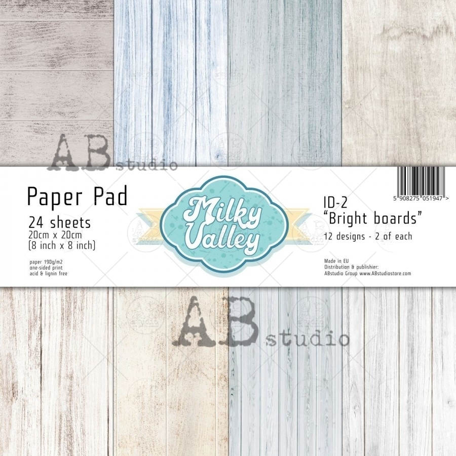 Paper pad 20x20 cm - "Bright Boards"