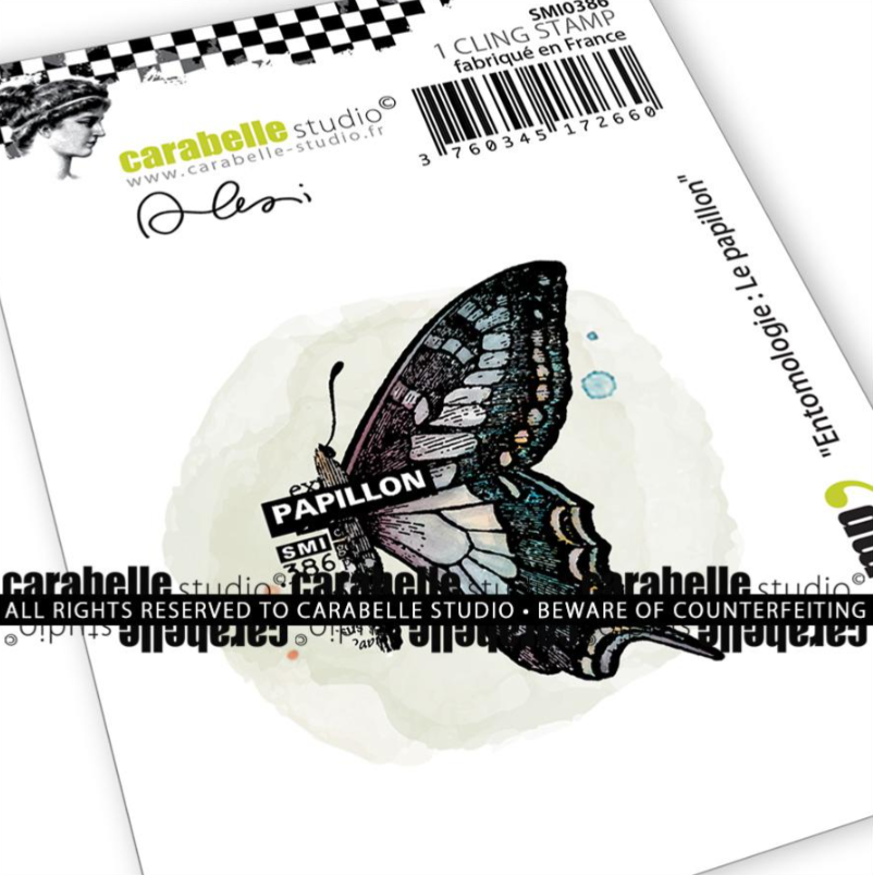 Cling Stamp A6: Entomologie : Le papillon by Alexi - Carabelle Studio
