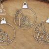 Chipboard Winter at the gates Baubles - Scrapiniec