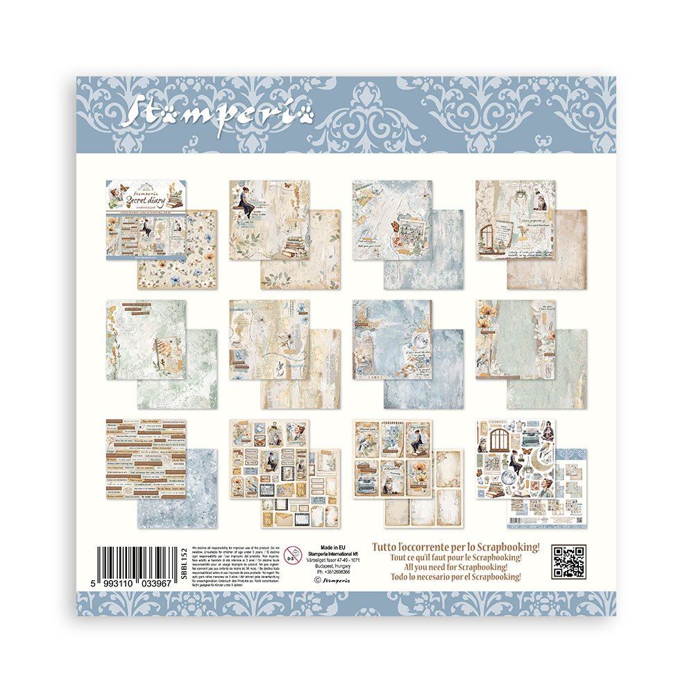 Pad Secret Diary 12″x12″ – Stamperia - immagine 2