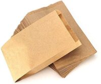 Sacchetto di Carta Kraft Marrone, set da 5 pezzi, vari formati