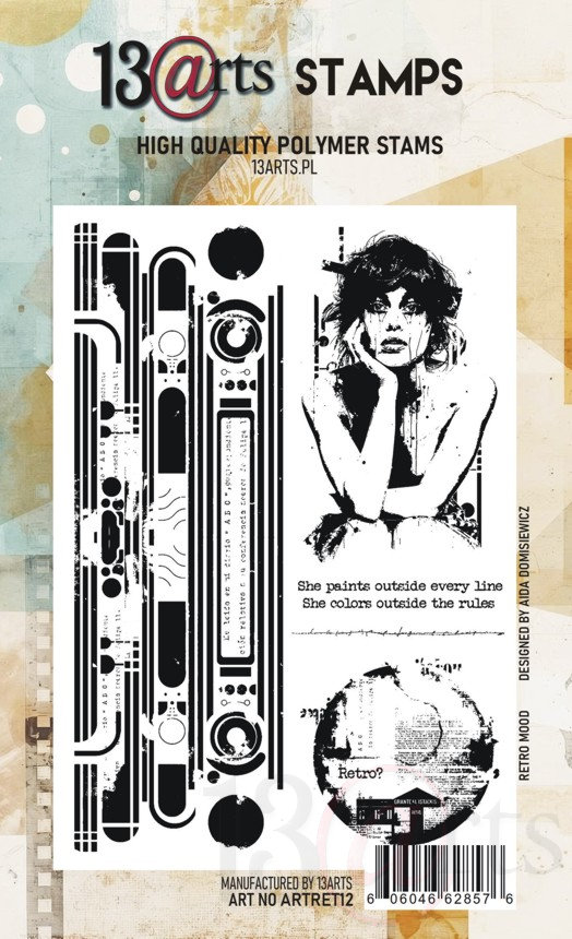 Clear stamp "Retro Mood" - 13 arts