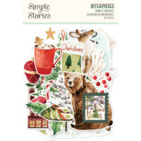 Die-Cut Simple Vintage Evergreen Memories Bits & Pieces – Simple Stories