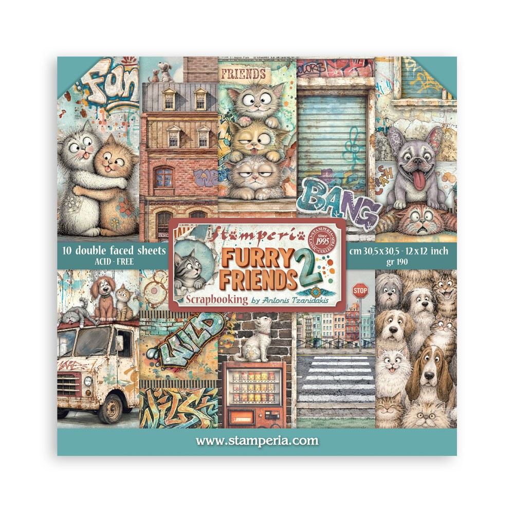 Pad Furry Friends 212″x12″ – Stamperia